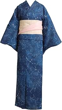 星乃女 掛け軸 青色の着物 150cm soubien_ynset-z1-brand905ok